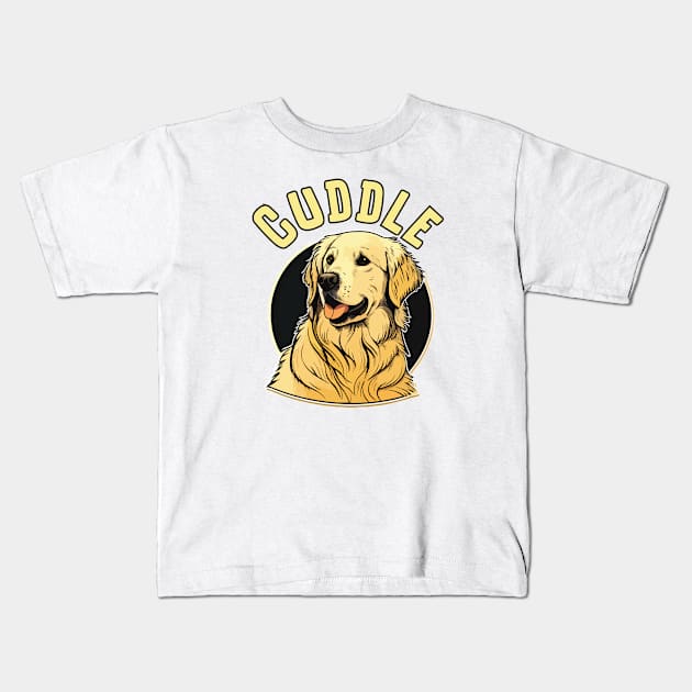 Golden Retriever Quote Kids T-Shirt by HobbyAndArt